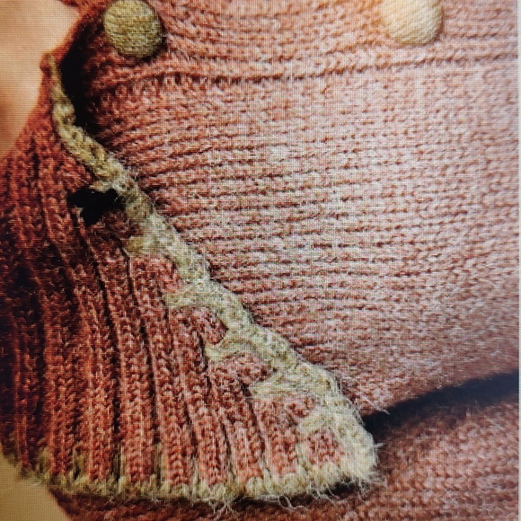 NWT Contrast Stitch Cardigan - Picture 4 of 4